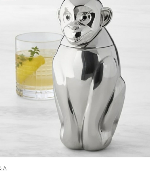 Williams Sonoma Other - William sonoma Monkey cocktail shaker